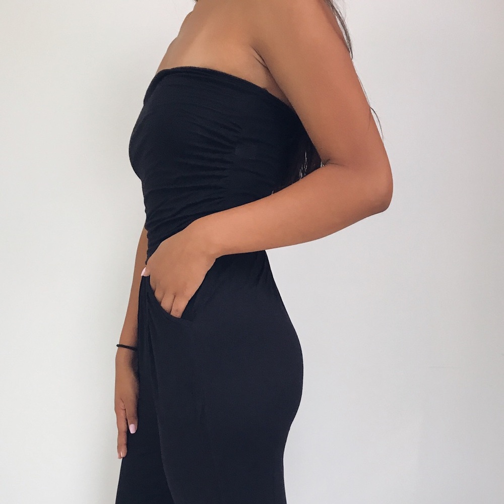 LAST 🆕 Genesis - Black Tube Top Jumpsuit - Picture 4 of 7